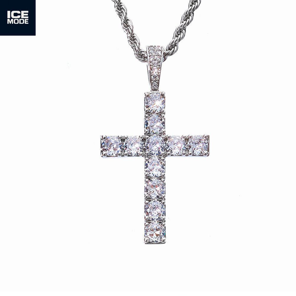 ice mode vvs크로스팬던트 14k gold
