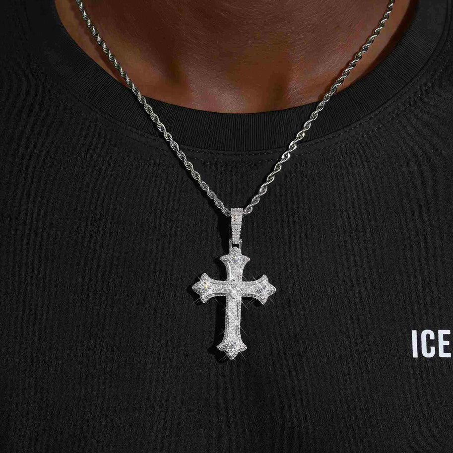 ice mode vvs프린스 크로스팬던트 14k gold