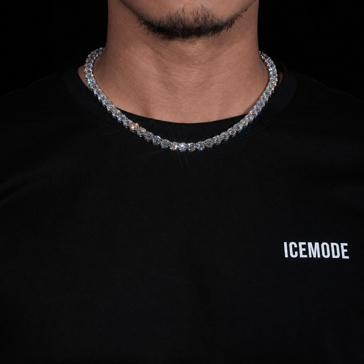 ice mode vvs테니스체인 18k gold