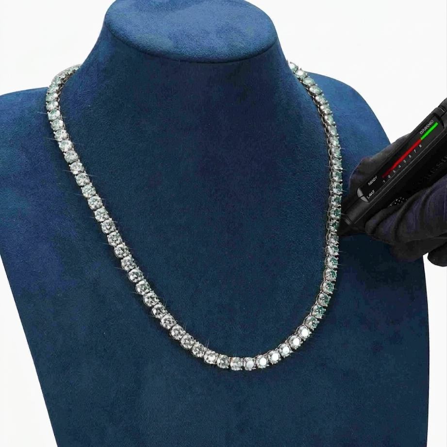 5mm icemode vvs 테니스체인 (316L+Moissanite)