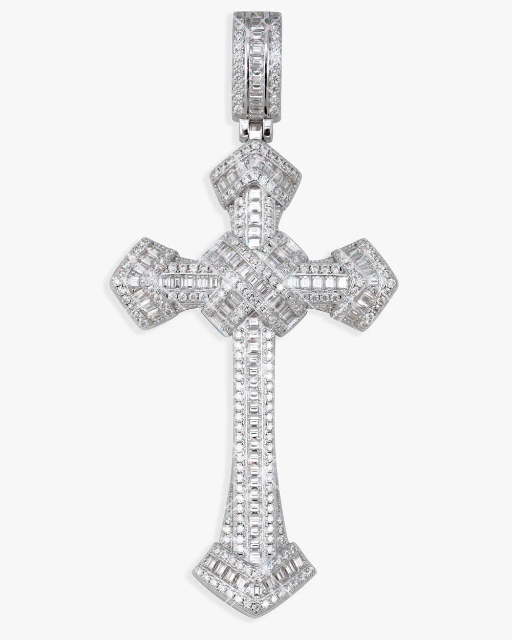 ice mode vvs랩 크로스팬던트 14k gold