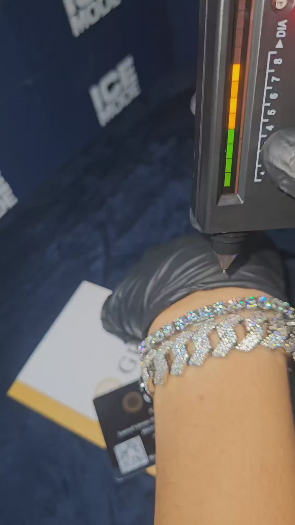 ice mode vvs 모이사나이트 테니스팔찌 316L